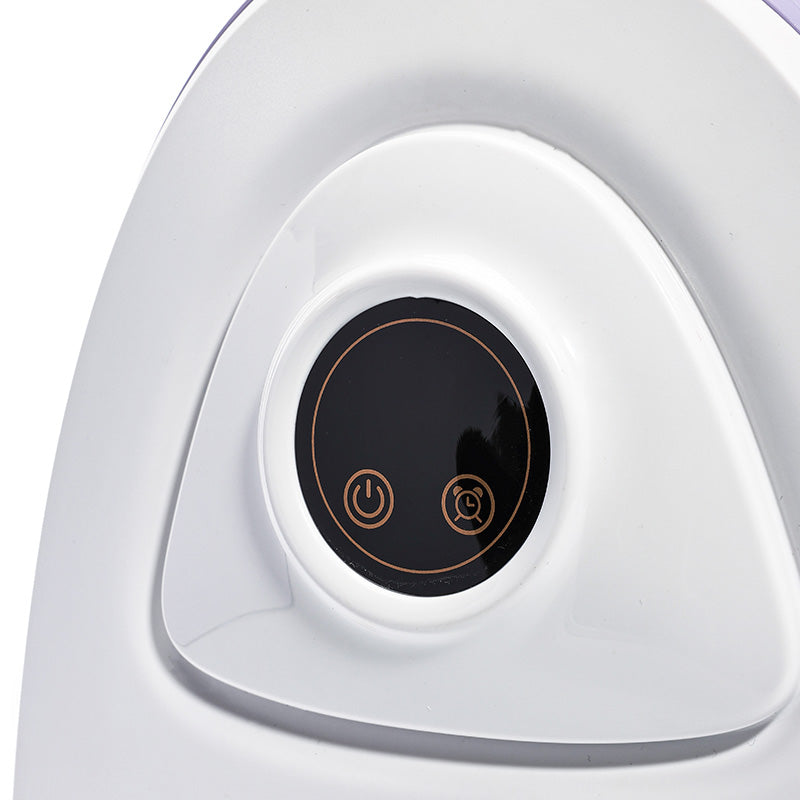 Luxury Shoe Care Station - UV Sterilization & Golden Touch Control, Modern Violet/White Design for Sneakerheads #SmartAppliances #HomeTech