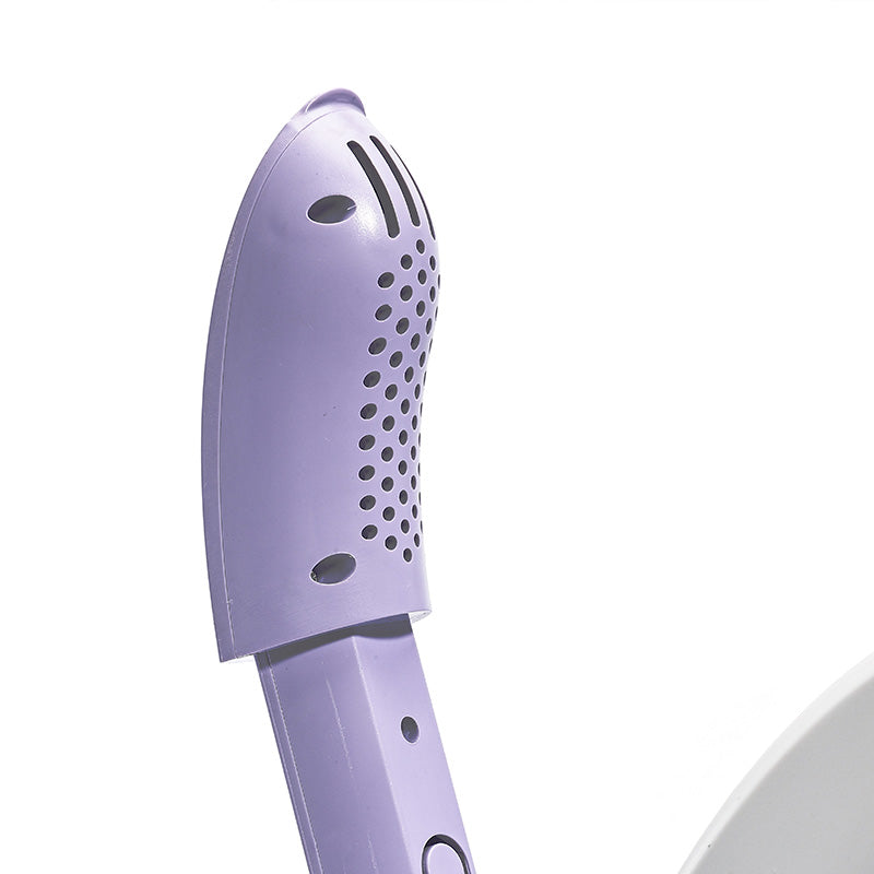 Luxury Shoe Care Station - UV Sterilization & Golden Touch Control, Modern Violet/White Design for Sneakerheads #SmartAppliances #HomeTech