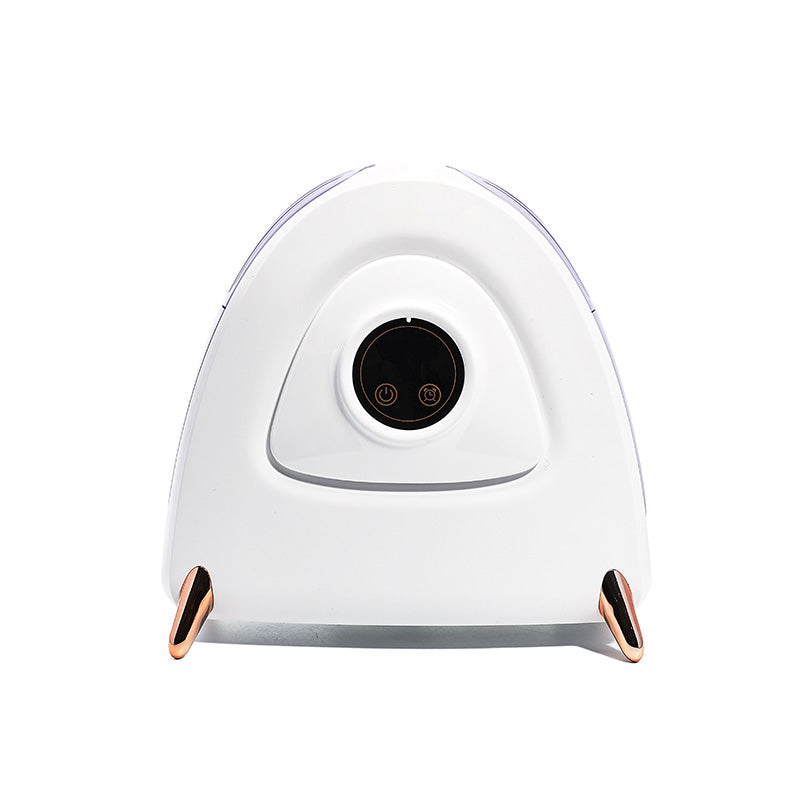 Luxury Shoe Care Station - UV Sterilization & Golden Touch Control, Modern Violet/White Design for Sneakerheads #SmartAppliances #HomeTech