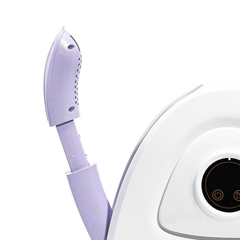 Luxury Shoe Care Station - UV Sterilization & Golden Touch Control, Modern Violet/White Design for Sneakerheads #SmartAppliances #HomeTech